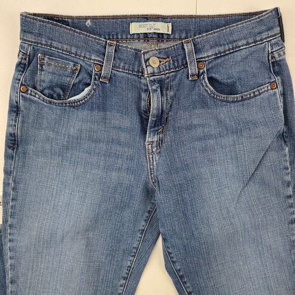 Levi's 515 bootcut jeans blue denim womens size 6m light wash 5101 - Picture 2 of 12